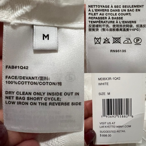 Lafayette 148 New York Ida Dress In Refined Italian Zebra Jacquard - Picture 12 of 12